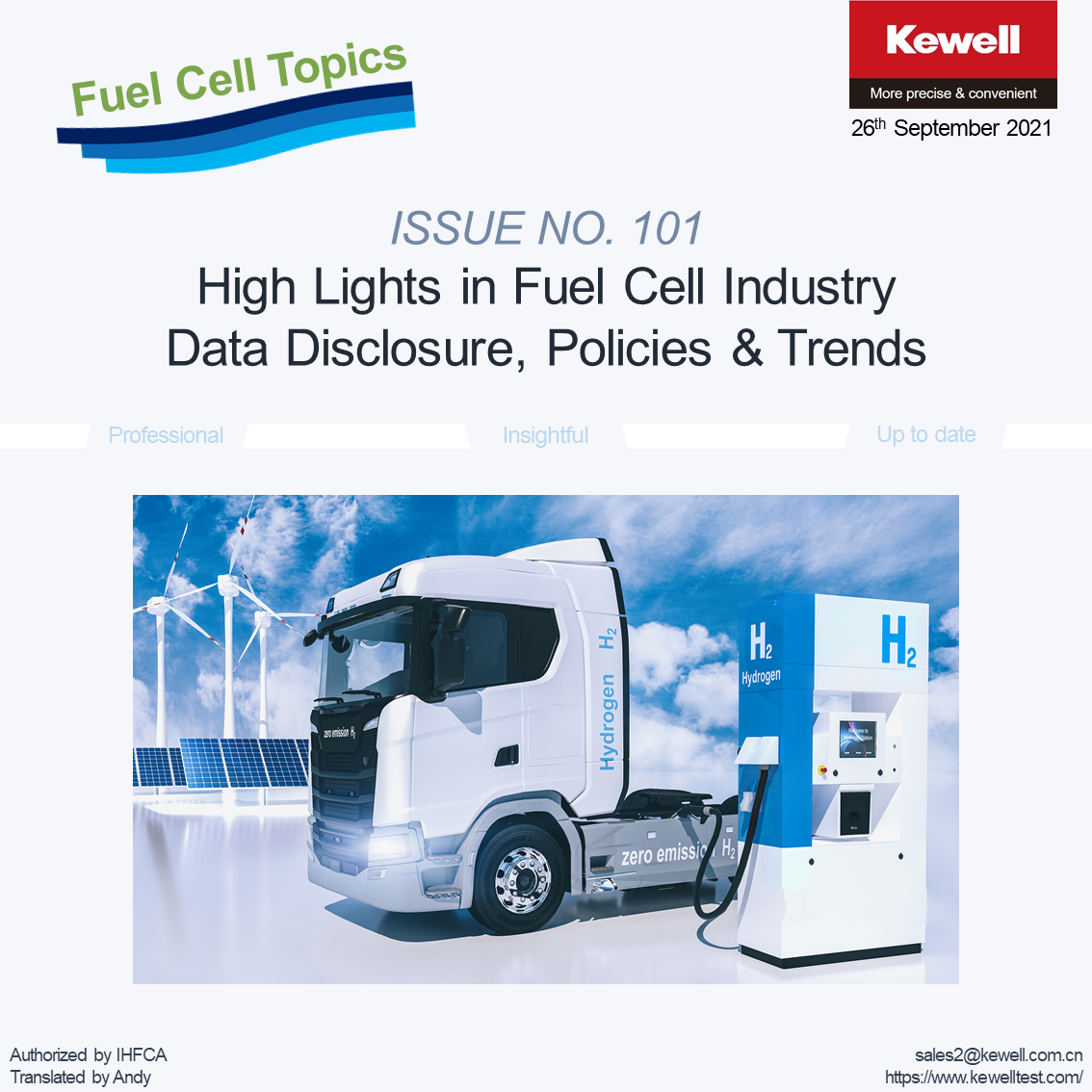 Fuel Cell Topics: ISSUE NO. 101 High Lights in Fuel Cell Industry