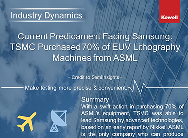 IC Topics: Current Predicament Facing Samsung, TSMC Purchased 70% of EUV Lithography Machines from ASML